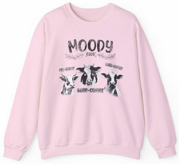 Moody Club Cow Lovers Y2K Aesthetic Sweatshirt