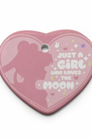 Moon Heart Shaped Décor: Y2K Aesthetic Anime Christmas Ornament