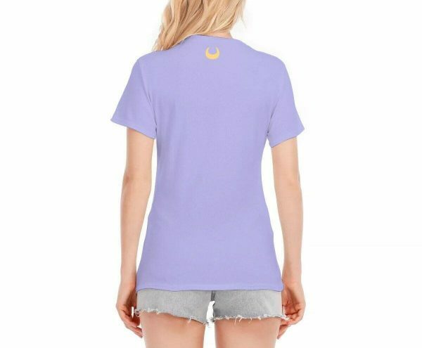 Moon Sugar Y2K Lilac Soft Girl T-Shirt - Cute Retro Streetwear Aesthetic