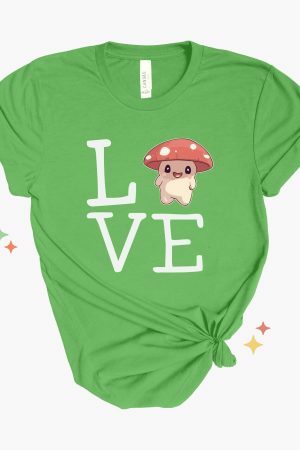 Mushroom Fungi Friend Y2K Aesthetic Streetwear Shirt for Mushroom Lovers