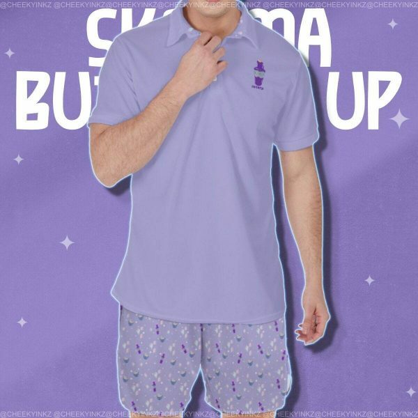 Mystic Sorcerer Alchemy Purple Potion Y2K Streetwear Polo Shirt