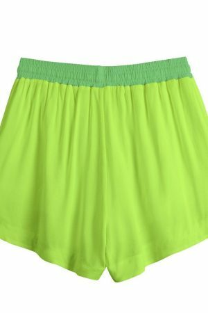 Neon Green Plumbob Boho Y2K High Waisted Pocket Shorts