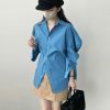 Oversized Irregular Cut Loose Fit Voluminous Sleeve Korean Streetwear Shirt