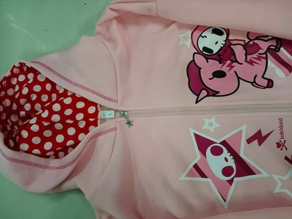 Oversized Pink Y2K Harajuku Zip-Up Hoodie with Gothic Kawaii Style