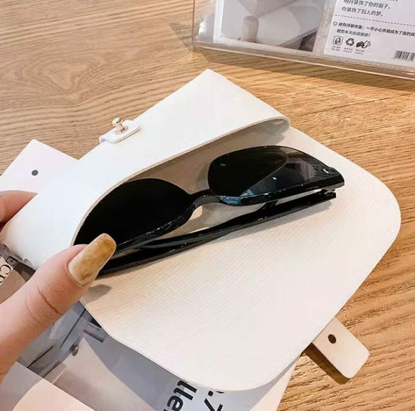 Personalized Leather Glasses Case for Women, Minimalist Eyeglasses Holder, Soft Sunglass Cover