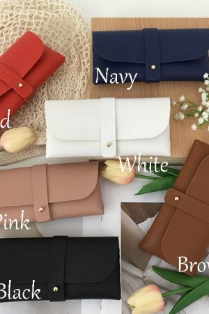 Personalized Leather Glasses Case for Women, Minimalist Eyeglasses Holder, Soft Sunglass Cover