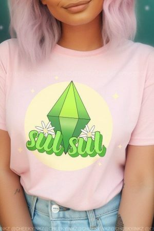 Plumbob Sul Sul Daisy Y2K Streetwear Gamer Shirt