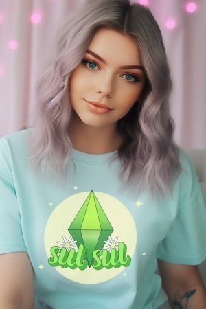 Plumbob Sul Sul Daisy Y2K Streetwear Gamer Shirt