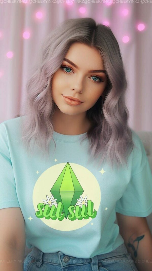 Plumbob Sul Sul Daisy Y2K Streetwear Gamer Shirt