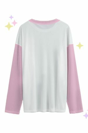 Rebel Cutie Pink Mesh Top - Y2K Streetwear Long Sleeve