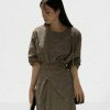 Retro Plaid Ankle-Length Dress | Casual Loose Round Neck Y2K Vestido