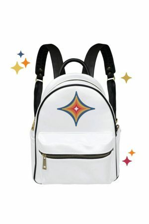 Retro Spark Mini Sling Backpack - Y2K Streetwear Aesthetic