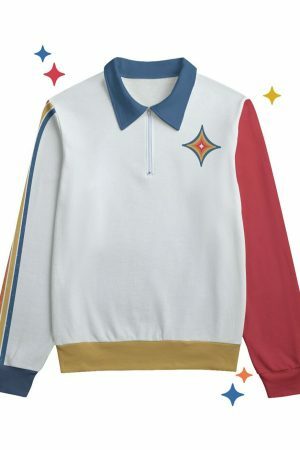 Retro Spark Trendy Y2K Cotton Pullover Sweater