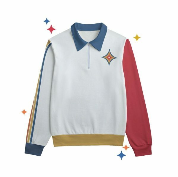 Retro Spark Trendy Y2K Cotton Pullover Sweater