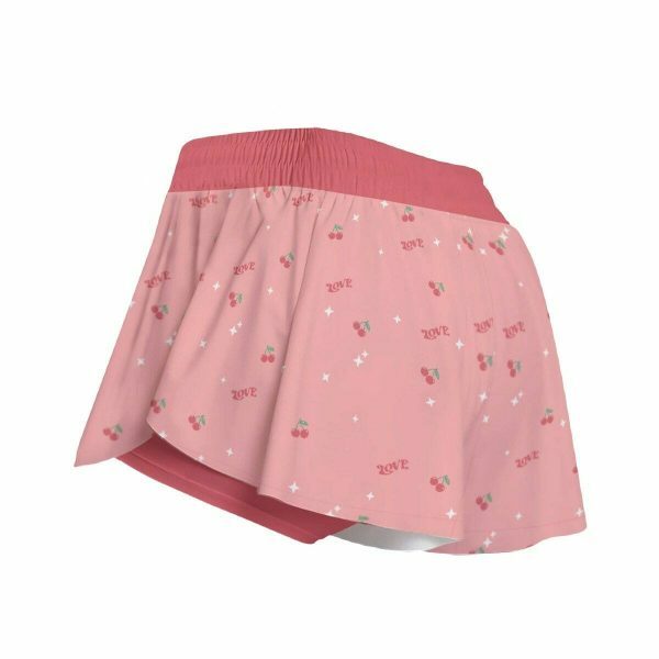 Retro Y2K Cherry Love Flowy Shorts for Women