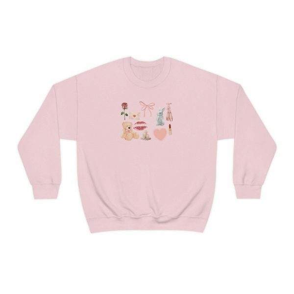 Soft Girl Balletcore Dollette Sweatshirt, Y2K Aesthetic Pullover, Streetwear Coquette Clothing