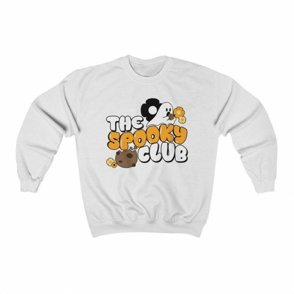 Spooky Club Sweatshirt - Cute and Scary Ghost Fall Crewneck