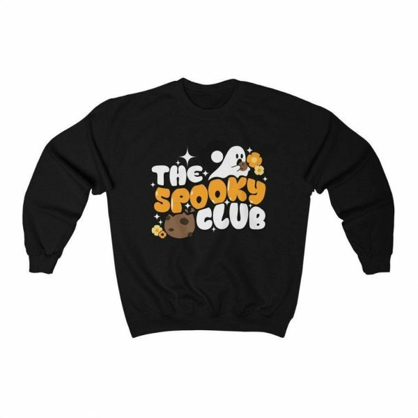 Spooky Club Sweatshirt - Cute and Scary Ghost Fall Crewneck