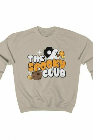 Spooky Club Sweatshirt - Cute and Scary Ghost Fall Crewneck