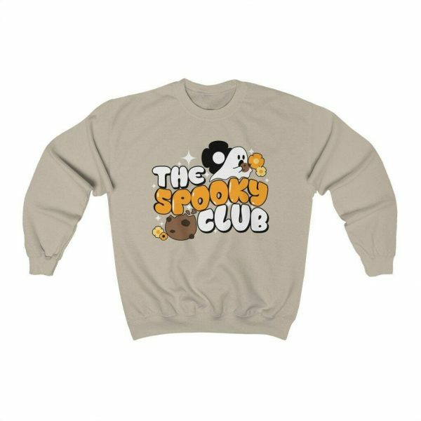 Spooky Club Sweatshirt - Cute and Scary Ghost Fall Crewneck