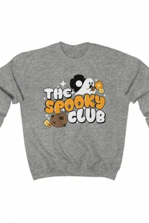 Spooky Club Sweatshirt - Cute and Scary Ghost Fall Crewneck