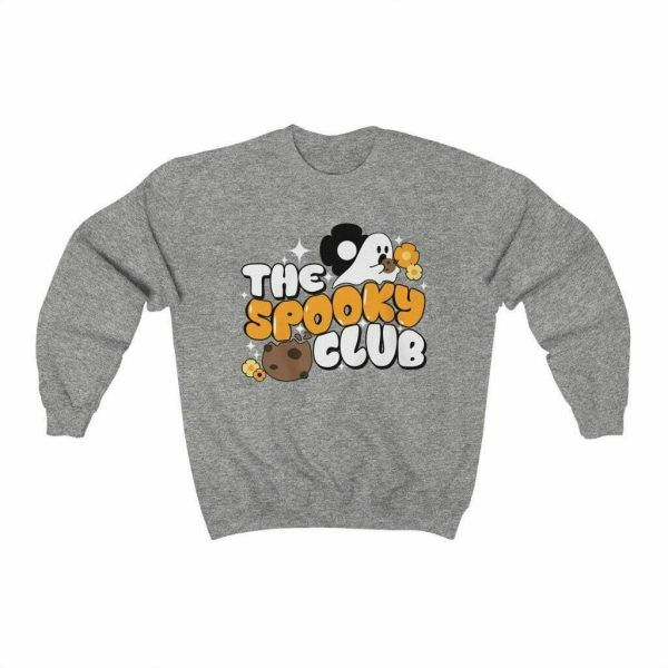 Spooky Club Sweatshirt - Cute and Scary Ghost Fall Crewneck