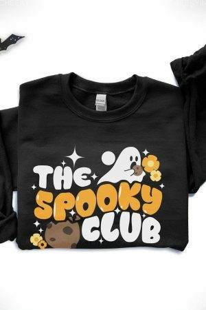 Spooky Club Sweatshirt - Cute and Scary Ghost Fall Crewneck