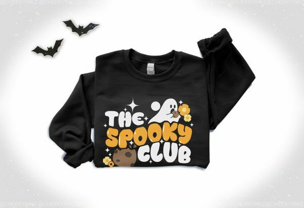 Spooky Club Sweatshirt - Cute and Scary Ghost Fall Crewneck