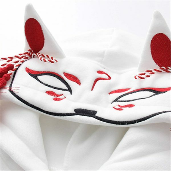 Sweet Fox Print Y2K Aesthetic Hoodie - Streetwear Long Sleeve Sweatshirt