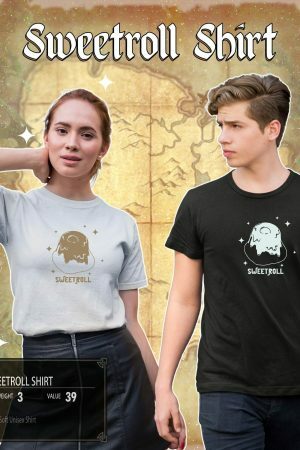 Tamriel's Finest Sweetroll Shirt - Retro Y2K Gamer Streetwear