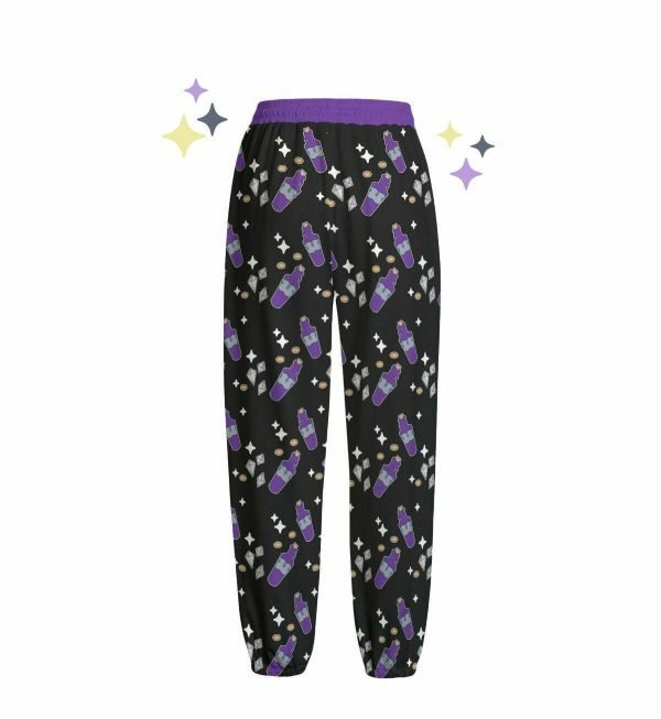 Trendy Purple Potion Bottle Sweatpants for Dungeons Gamer