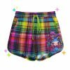 Trippy Frog Y2K Plaid Waist High Festival Shorts