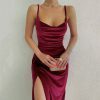 Velvet Swing Collar Sleeveless Maxi Dress | Y2K Streetwear Fashion