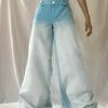 Vintage Gradient Wide Leg Baggy Jeans | Y2K Streetwear Women's Fashion