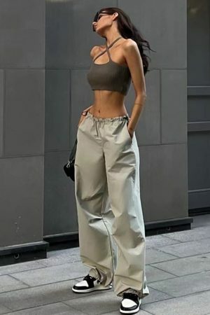 Vintage Harajuku Cargo Pants: Y2K Streetwear Aesthetic