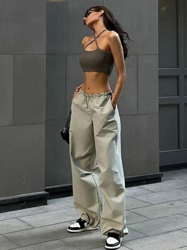 Vintage Harajuku Cargo Pants: Y2K Streetwear Aesthetic