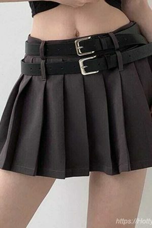 Vintage Korean Y2K High Waist Streetwear Shorts Skirts