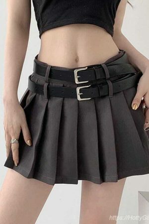 Vintage Korean Y2K High Waist Streetwear Shorts Skirts