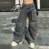 Vintage Y2K Baggy Jeans with Punk Grunge Aesthetic