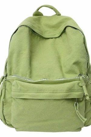 Vintage Y2K Streetwear Backpack - Casual Laptop Bag