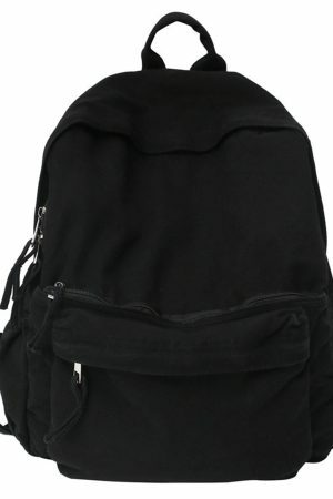 Vintage Y2K Streetwear Backpack - Casual Laptop Bag