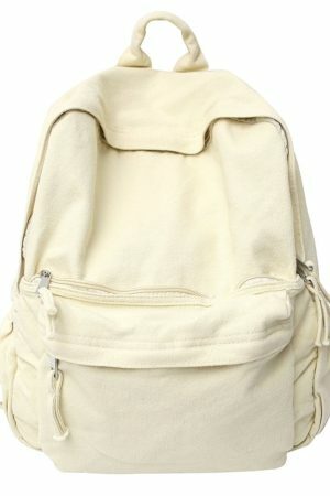 Vintage Y2K Streetwear Backpack - Casual Laptop Bag