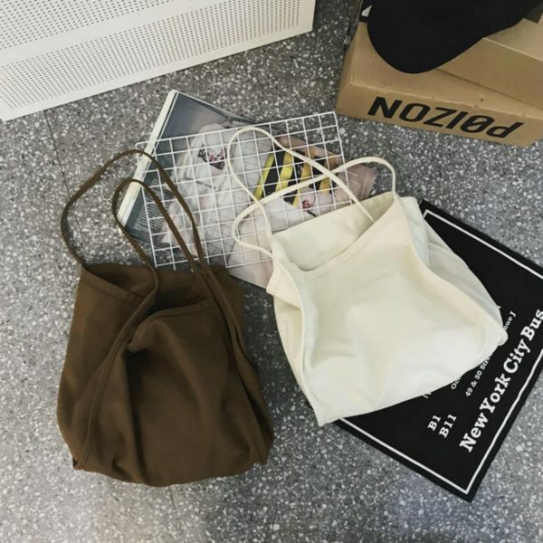 Vintage Y2K Streetwear Canvas Shoulder Bag