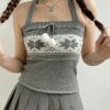 Winter Y2K Sleeveless Tank Top | Kawaii Streetwear Fashion