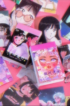 Y2K Aesthetic Anime Girl Streetwear Stickers 50 Pack