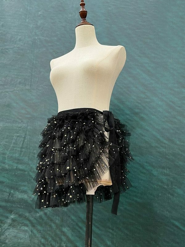 Y2K Aesthetic Balletcore Tulle Tutu Skirt - Streetwear Dance Costume