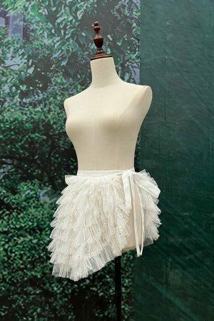 Y2K Aesthetic Balletcore Tulle Tutu Skirt - Streetwear Dance Costume