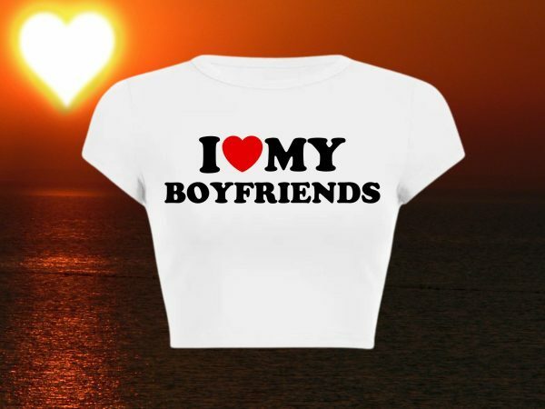 Y2K Aesthetic Boyfriend Tee, Funny Slogan Crop Top, Baddie Girl Graphic T-Shirt