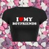 Y2K Aesthetic Boyfriend Tee, Funny Slogan Crop Top, Baddie Girl Graphic T-Shirt