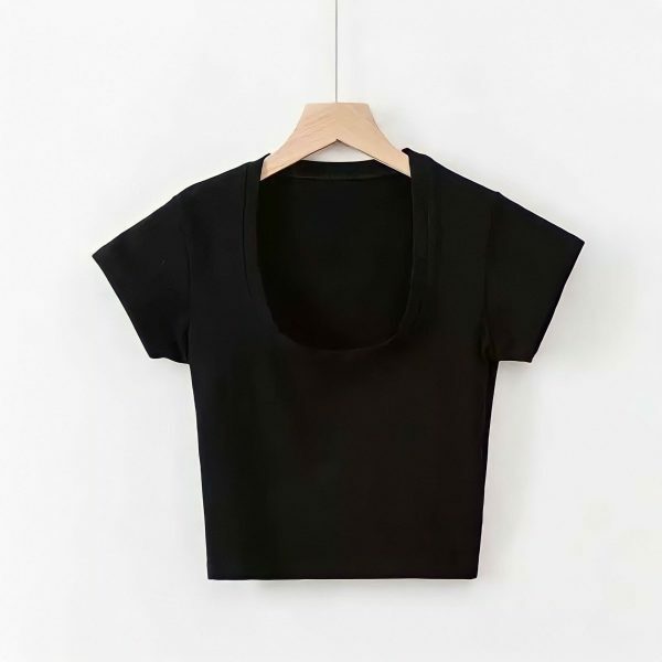 Y2K Aesthetic Cropped Tee Women's Streetwear Top